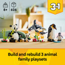 LEGO® Creator 3in1 Wild Animals: Panda Family Toy Set 31165-4