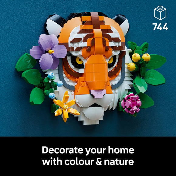 LEGO® Art The Fauna Collection – Tiger, Housewarming Gift for a New Home 31217
