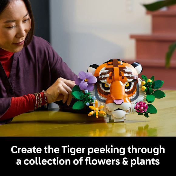 LEGO® Art The Fauna Collection – Tiger, Housewarming Gift for a New Home 31217