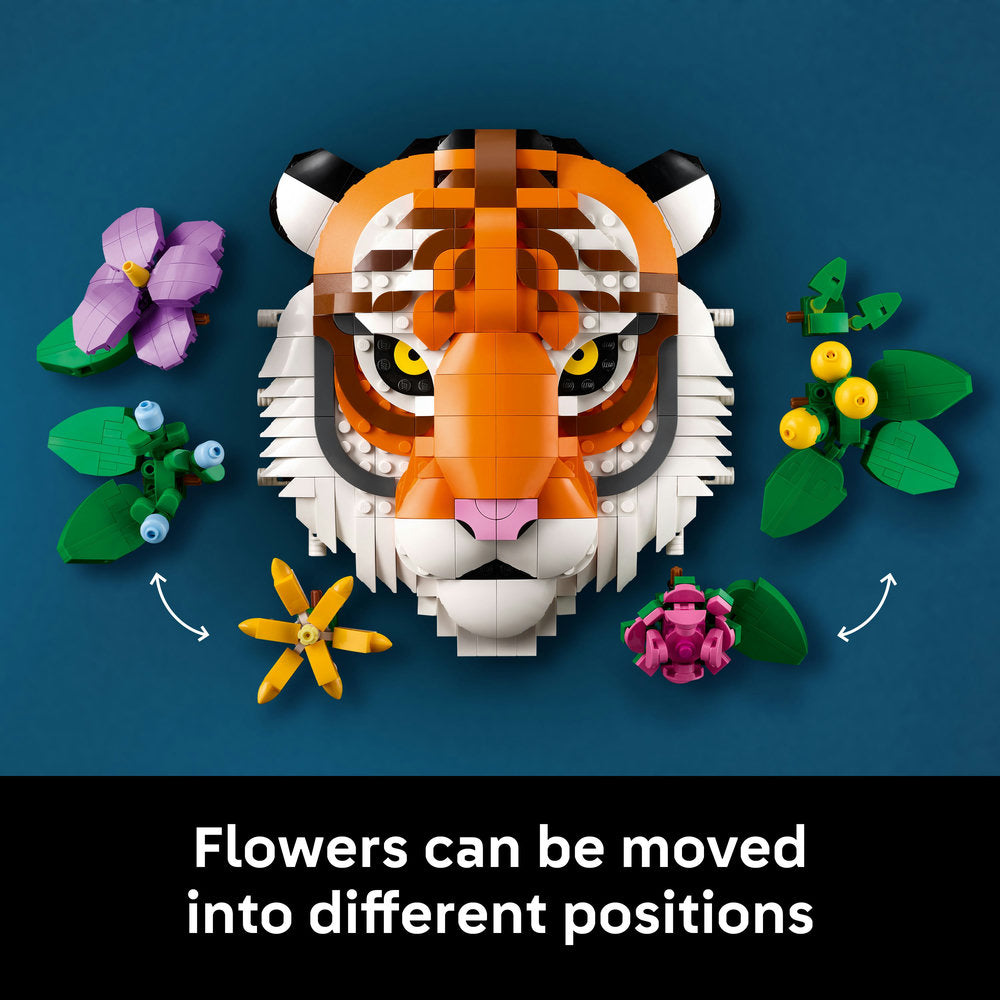 LEGO® Art The Fauna Collection – Tiger, Housewarming Gift for a New Home 31217