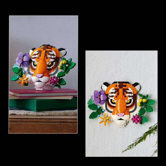 LEGO® Art The Fauna Collection – Tiger, Housewarming Gift for a New Home 31217