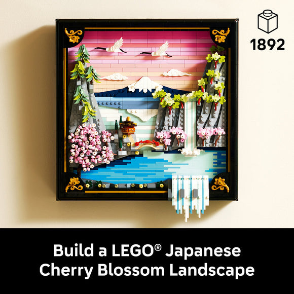 LEGO® Art Japanese Cherry Blossom Landscape Wall Art 31218