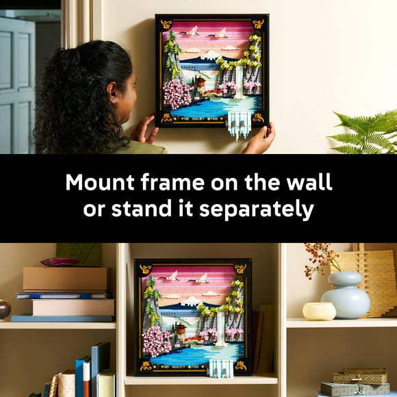 LEGO® Art Japanese Cherry Blossom Landscape Wall Art 31218