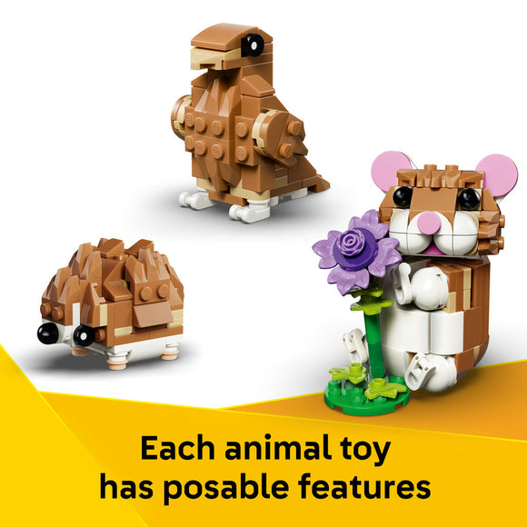 LEGO® Creator 3 in 1 Cute Hamster with a Flower Toy 31376