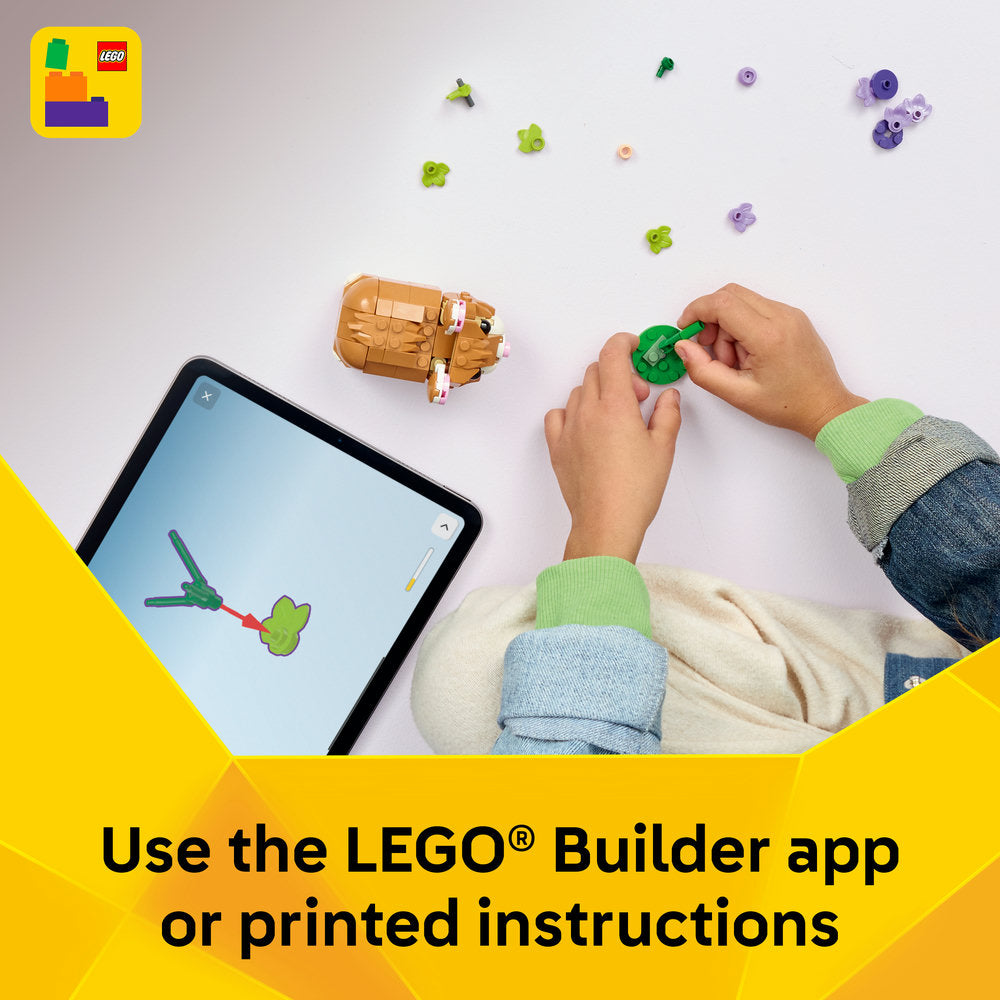 LEGO® Creator 3 in 1 Cute Hamster with a Flower Toy 31376