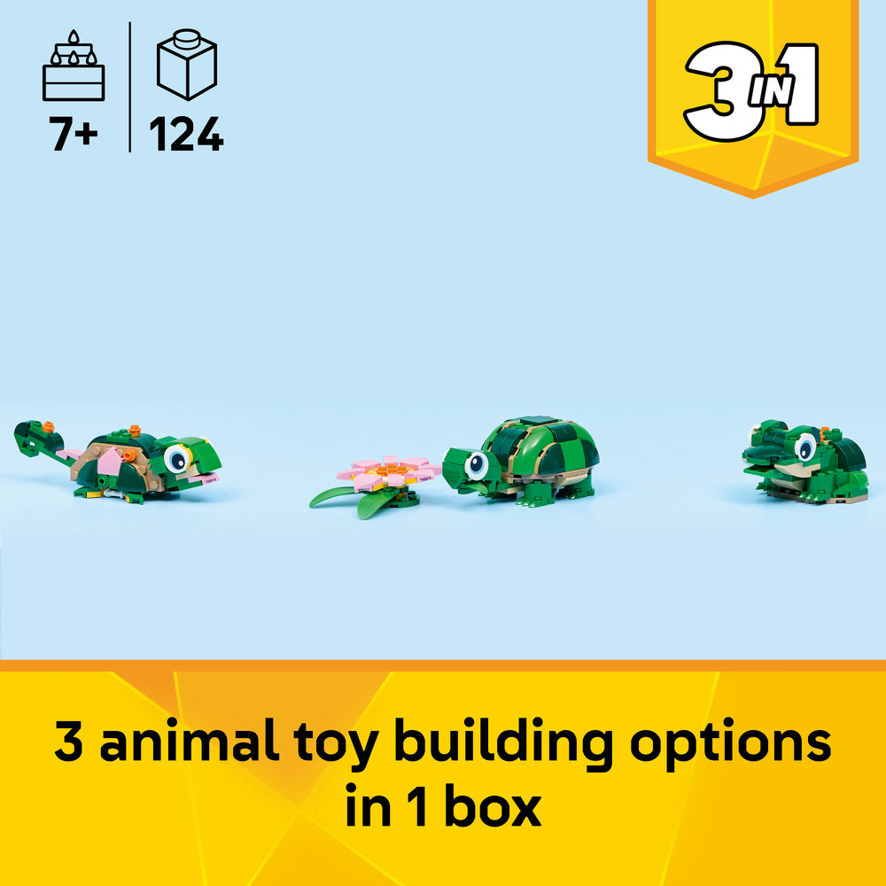 LEGO® Creator 3 in 1 Turtle with a Water Lily Flower 31377
