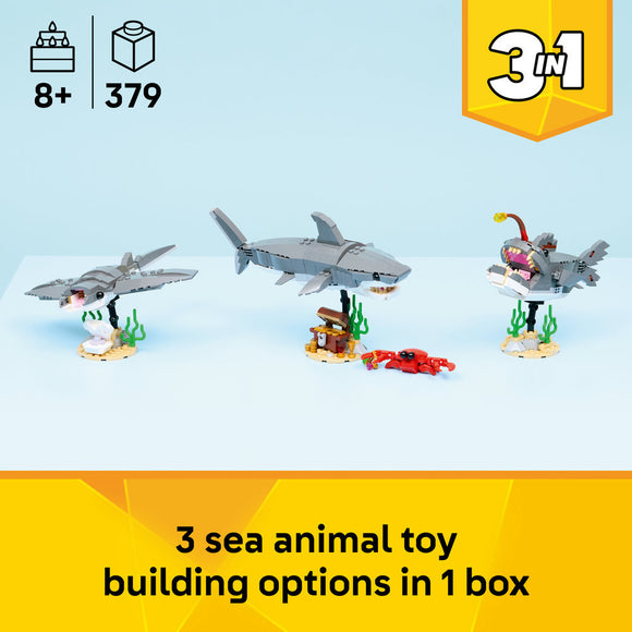 LEGO® Creator Fierce Shark with a Treasure Chest Toy 31381