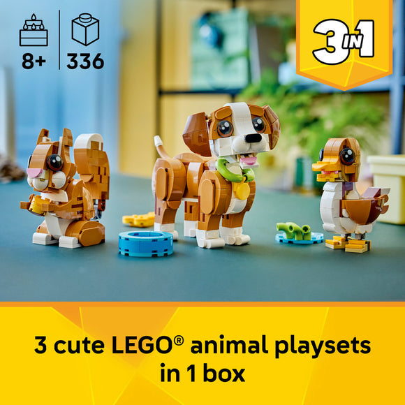 LEGO® Creator 3 in 1 Cute Animals: Playful Puppy Dog 31382