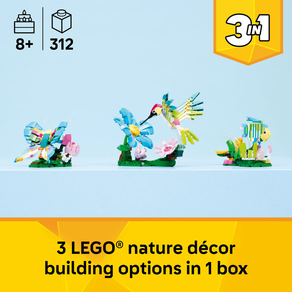 LEGO® Creator 3 in1 Wild Animals: Colourful Hummingbird Decor