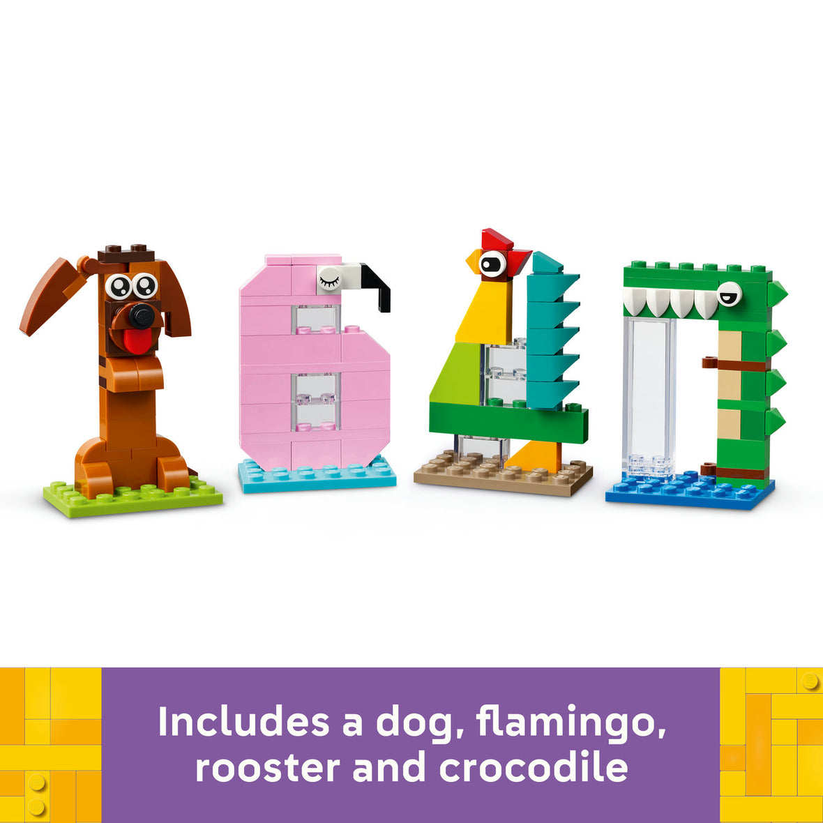 LEGO® Iconic Birthday Numbers Animal Decor 40807