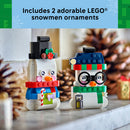 LEGO® Snowman Ornaments Christmas Decor Holiday Decorations 40812-5