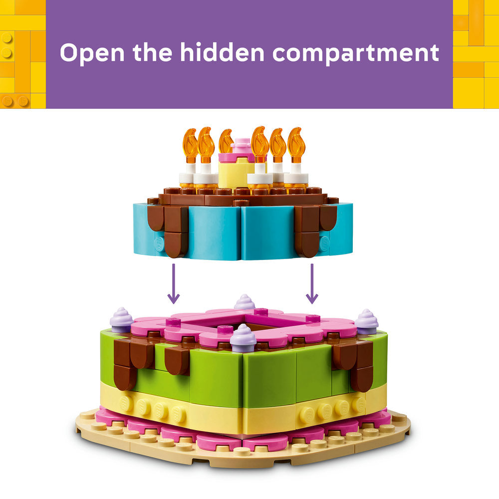 LEGO® Iconic Birthday Party Cake with Decorations, Fun Gift Set, Table Decor 40815