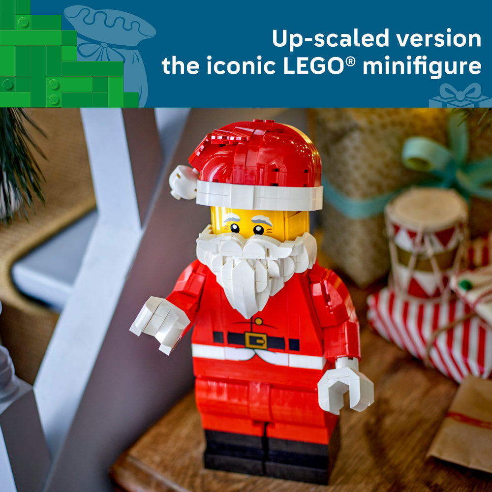 LEGO® Up-Scaled Santa Minifigure Christmas Toy Decoration 40820