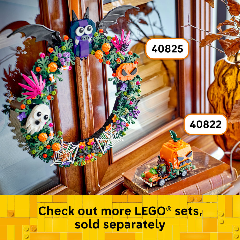 LEGO® Iconic Halloween Wreath Decoration for Home 40825