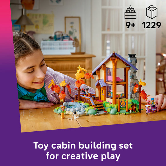 LEGO® Friends Cozy Fall Forest Cabin Building Toy 42705