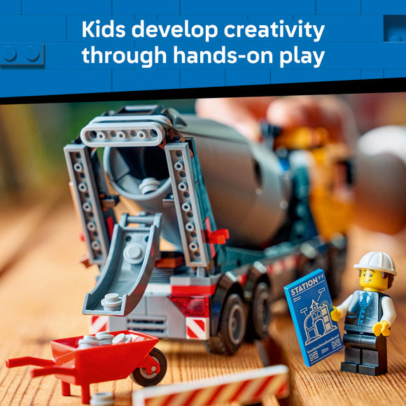 LEGO® City Cement Mixer Construction Toy for Kids 60478