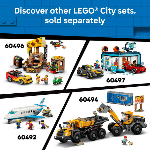 LEGO® City Yellow Backhoe Loader - Construction Toy 60480
