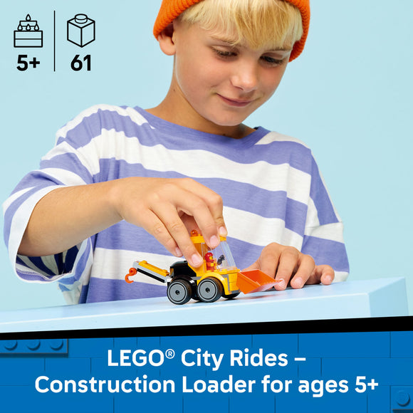 LEGO® City Rides – Construction Loader Toy Building Set 60483