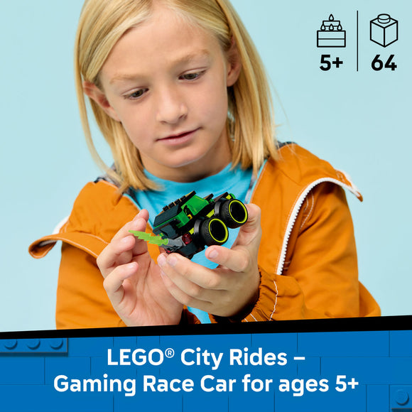 LEGO® City Rides – Gaming Race Car - Model Car Kit 60484