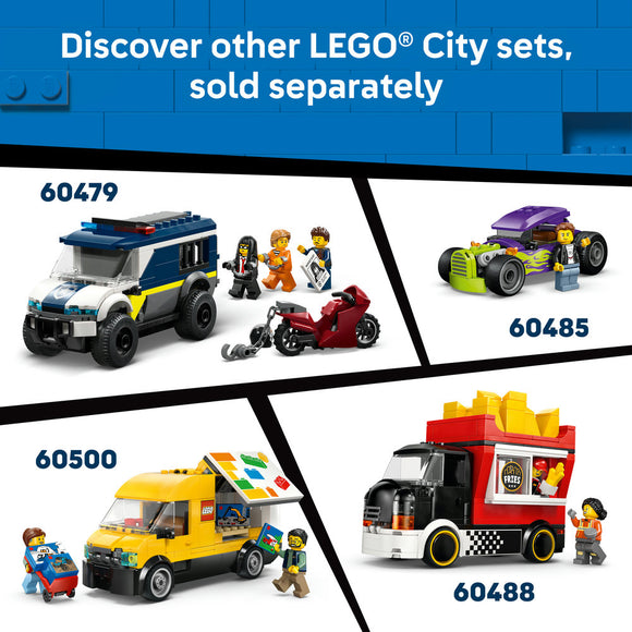 LEGO® City EV Supercar Toy Building Kit and Minifigure 60486