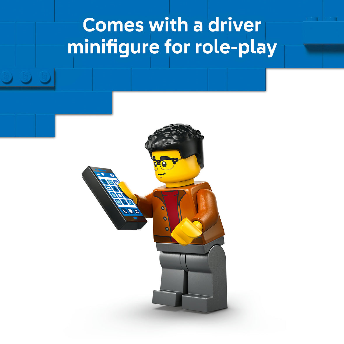 LEGO® City EV Supercar Toy Building Kit and Minifigure 60486