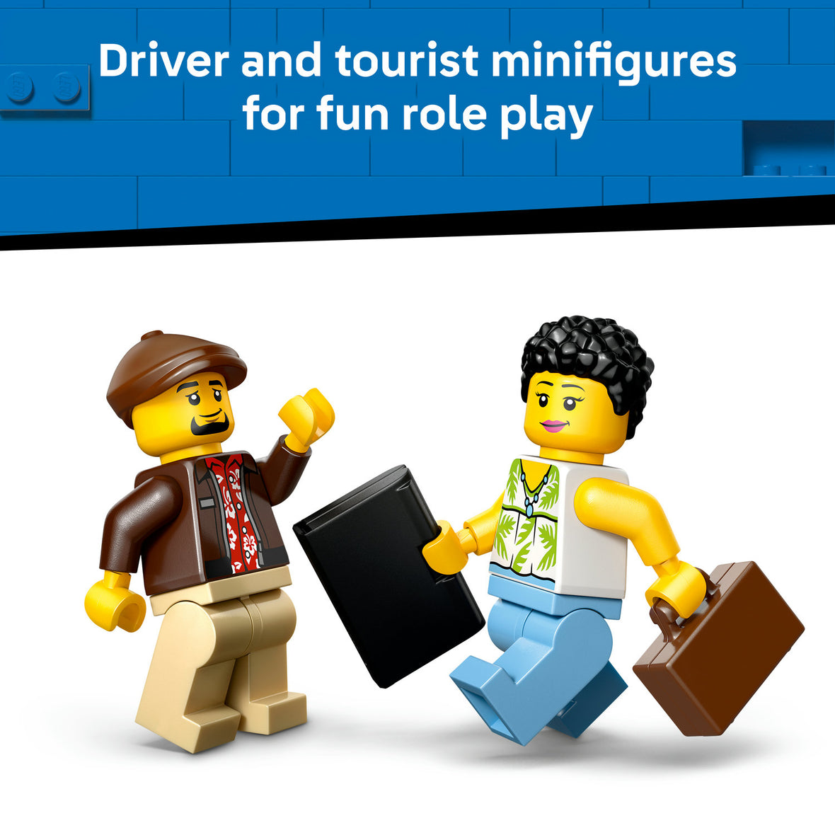 LEGO® City Yellow Taxi - Model Car Kit with 2 Minifigures 60487