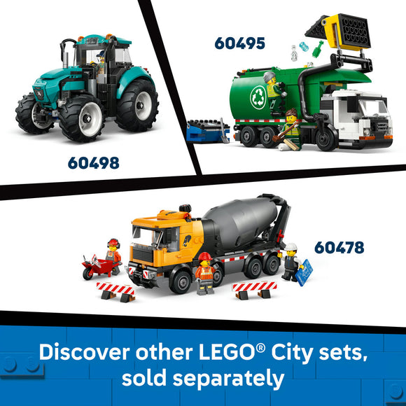 LEGO® City Snowplough Truck Toy Vehicle with Minifigure 60490
