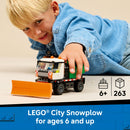 LEGO® City Snowplough Truck Toy Vehicle with Minifigure 60490-4