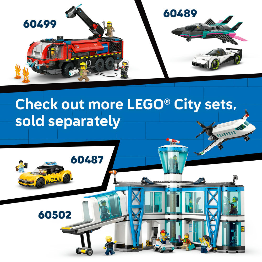 LEGO® City Motorcycle Transporter Toy and 2 Minifigures 60491