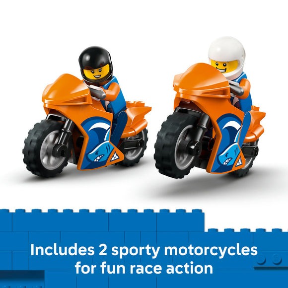 LEGO® City Motorcycle Transporter Toy and 2 Minifigures 60491