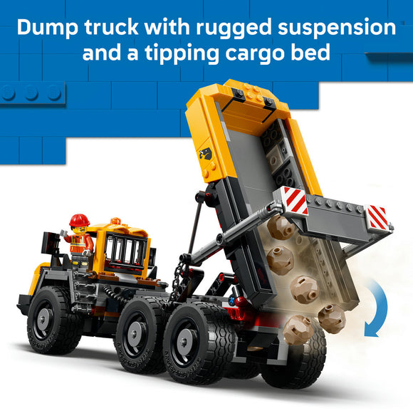 LEGO® City Dump Truck & Front End Loader Construction Toy 60494 | Import A Toy