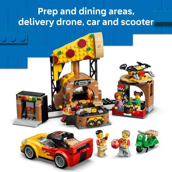 LEGO® City Pizza Delivery Experience with Vehicles 60496