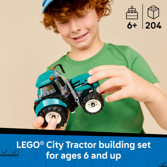 LEGO® City Tractor Farm Toy Building Set and Minifigure 60498