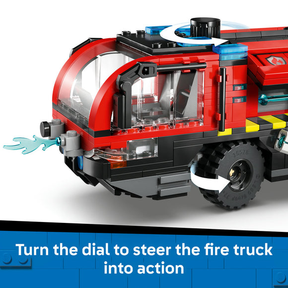 LEGO® City Airport Fire Engine - Toy Truck Building Set 60499