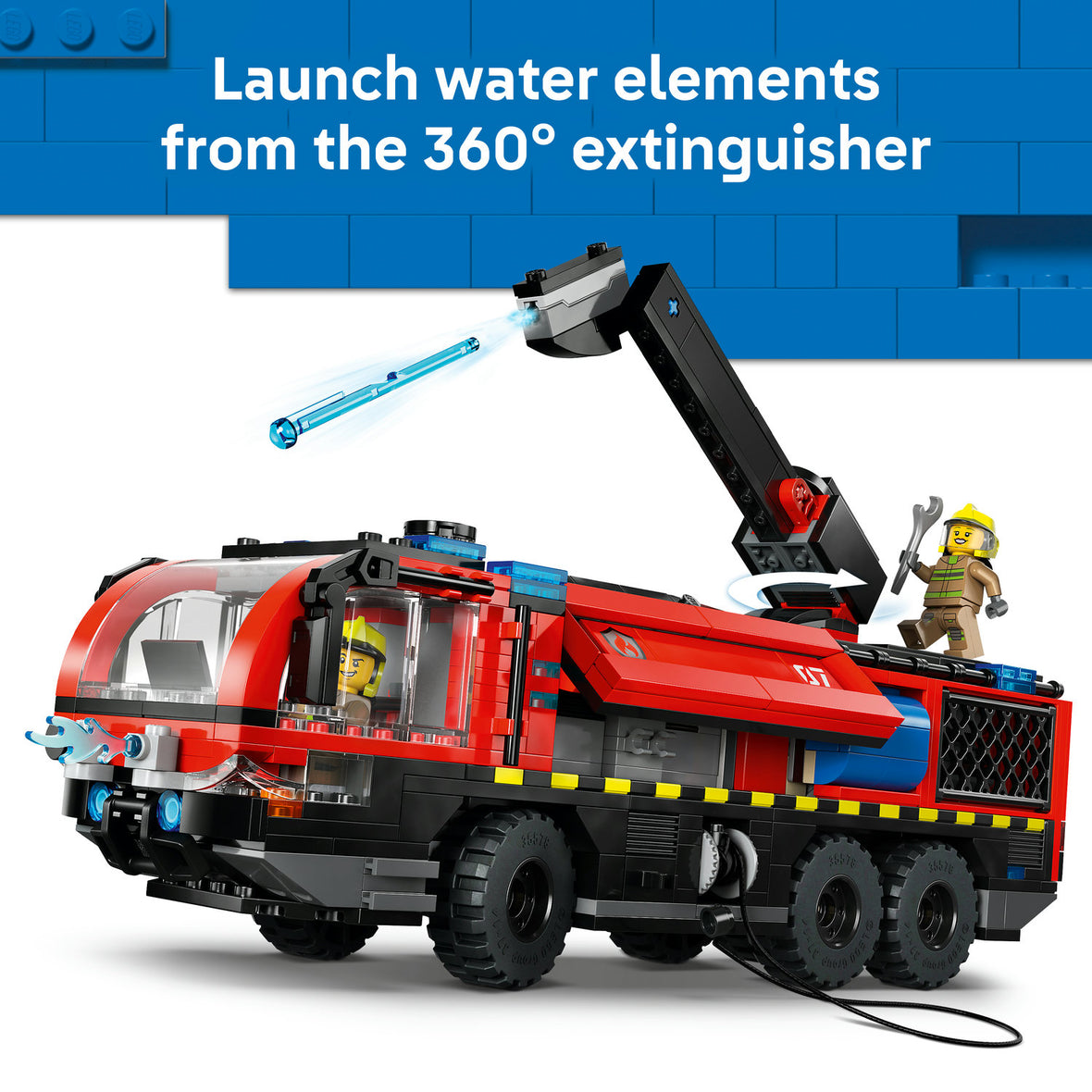 LEGO® City Airport Fire Engine - Toy Truck Building Set 60499