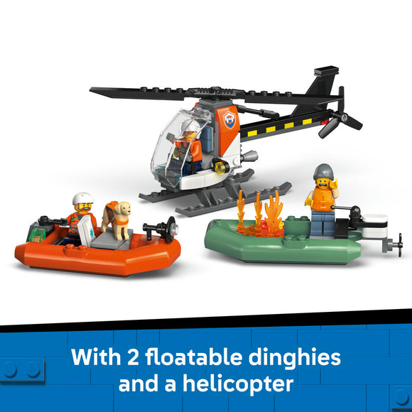 LEGO® City Coast Guard Rescue Boat & Helicopter Playset 60504