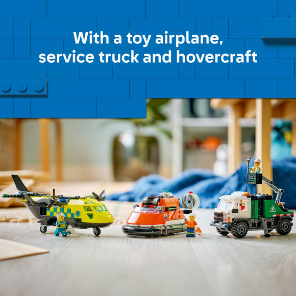 LEGO® City Airplane, Service Truck & Hovercraft Remix 60505