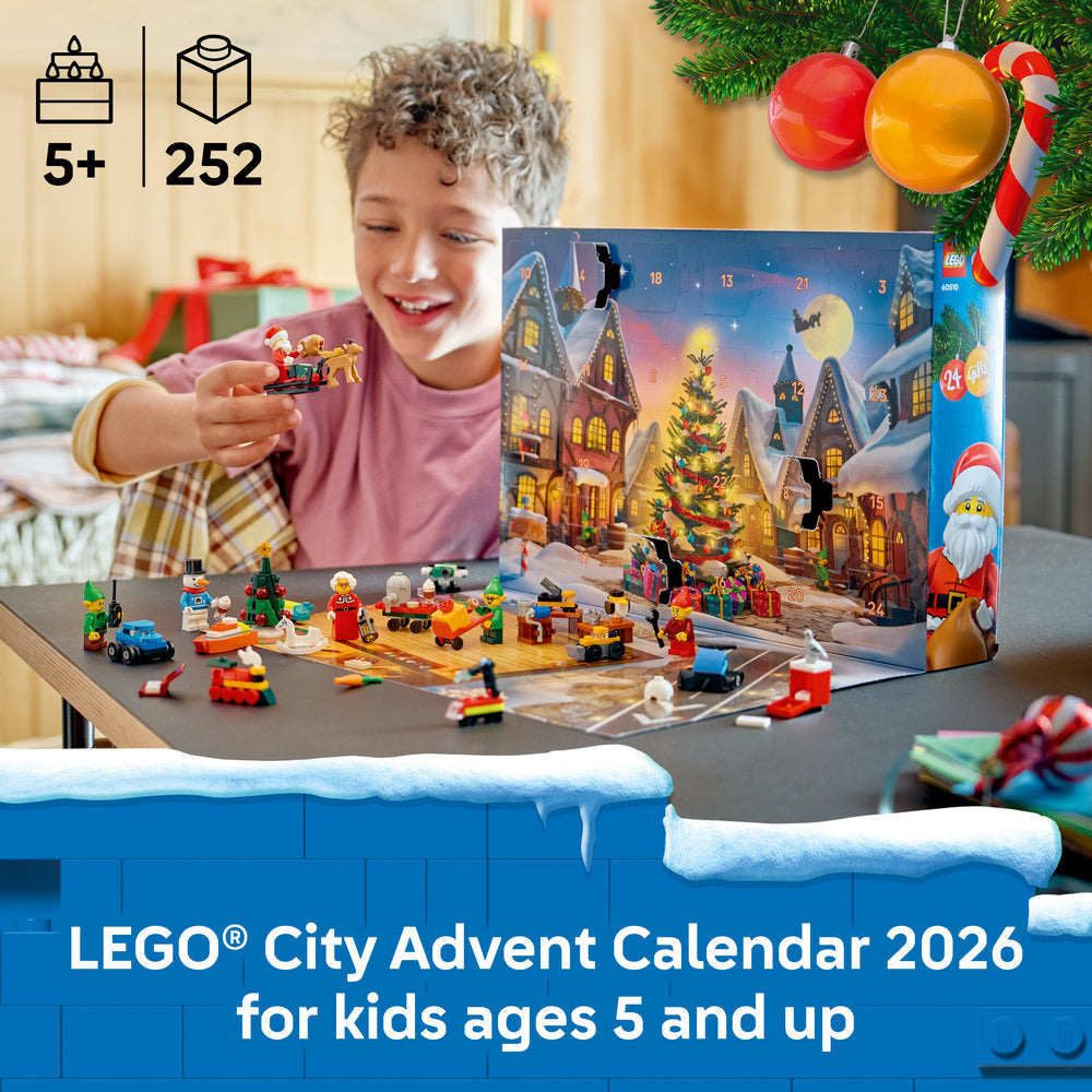 LEGO® City Advent Calendar 2026 Santa’s Workshop Toy 60510