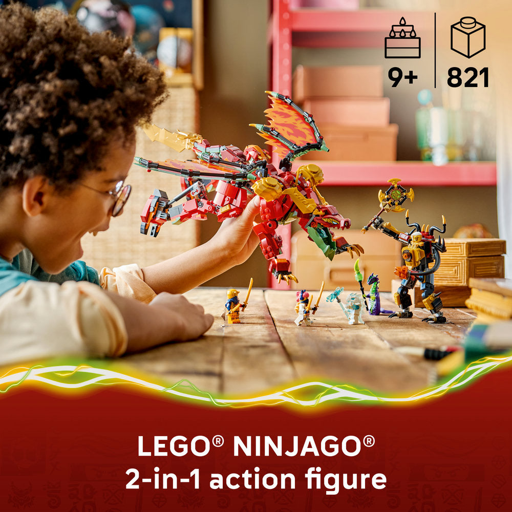 LEGO® NINJAGO® Wyldfyre's Transforming Dragon Mech 71868 | Import