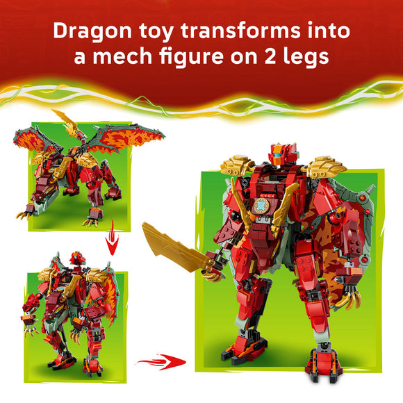 LEGO® NINJAGO® Wyldfyre's Transforming Dragon Mech 71868
