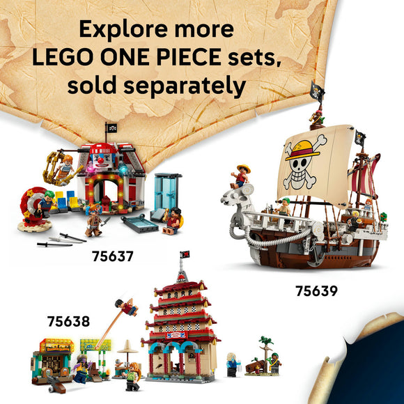 LEGO® ONE PIECE Windmill Village Hut Building Kit, Role-Play Pirate Toy 75636