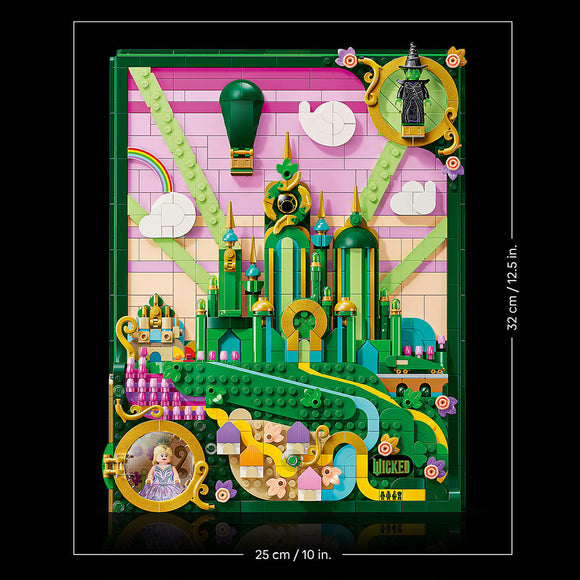 LEGO® Wicked Emerald City Wall Art Fantasy Decor Gift for Adults 75685