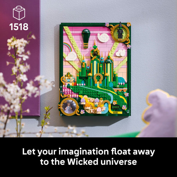 LEGO® Wicked Emerald City Wall Art Fantasy Decor Gift for Adults 75685