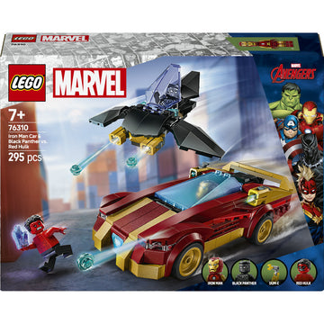 LEGO® Marvel Iron Man Car & Black Panther vs. Red Hulk Buildable Playset 76310 - SLIGHTLY DAMAGED BOX