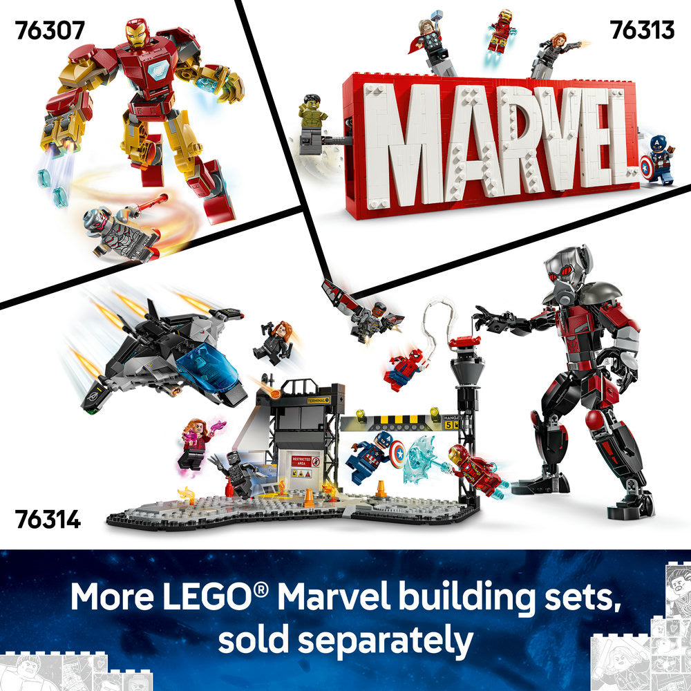 LEGO® Marvel Iron Man Car & Black Panther vs. Red Hulk Buildable Playset 76310 - SLIGHTLY DAMAGED BOX