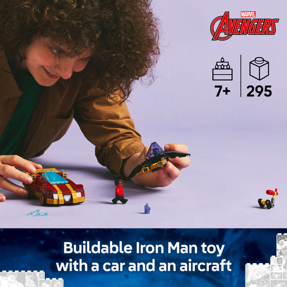 LEGO® Marvel Iron Man Car & Black Panther vs. Red Hulk Buildable Playset 76310 - SLIGHTLY DAMAGED BOX