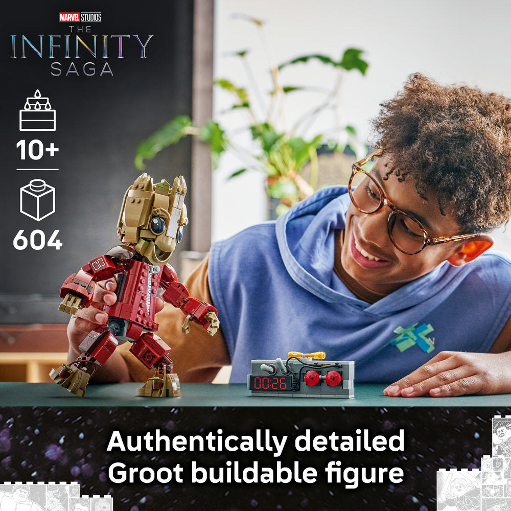 LEGO® ǀ Marvel Ravager Jumpsuit Groot Building Toy 76341