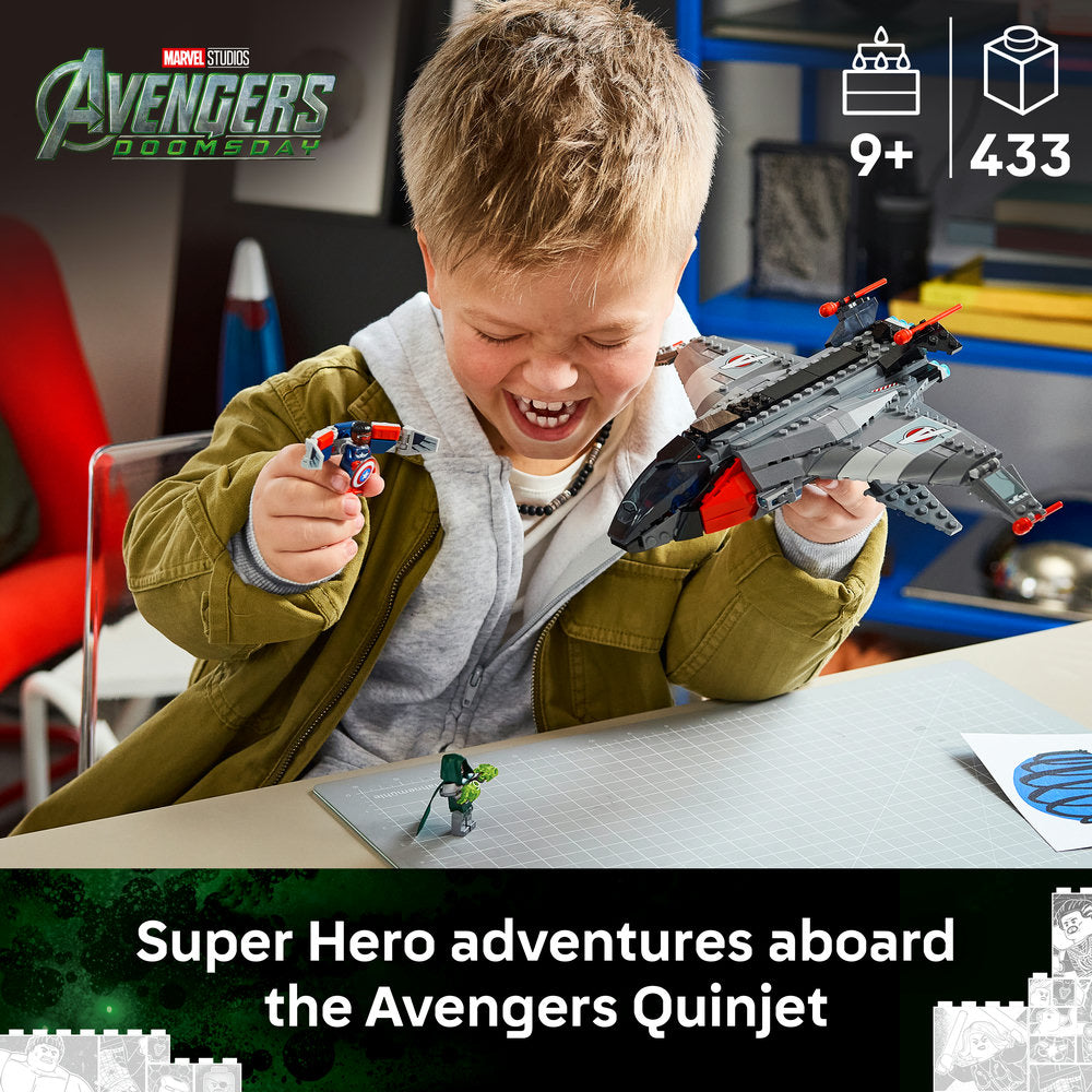LEGO® ǀ Marvel Avengers: Doomsday Quinjet Building Toy 76347
