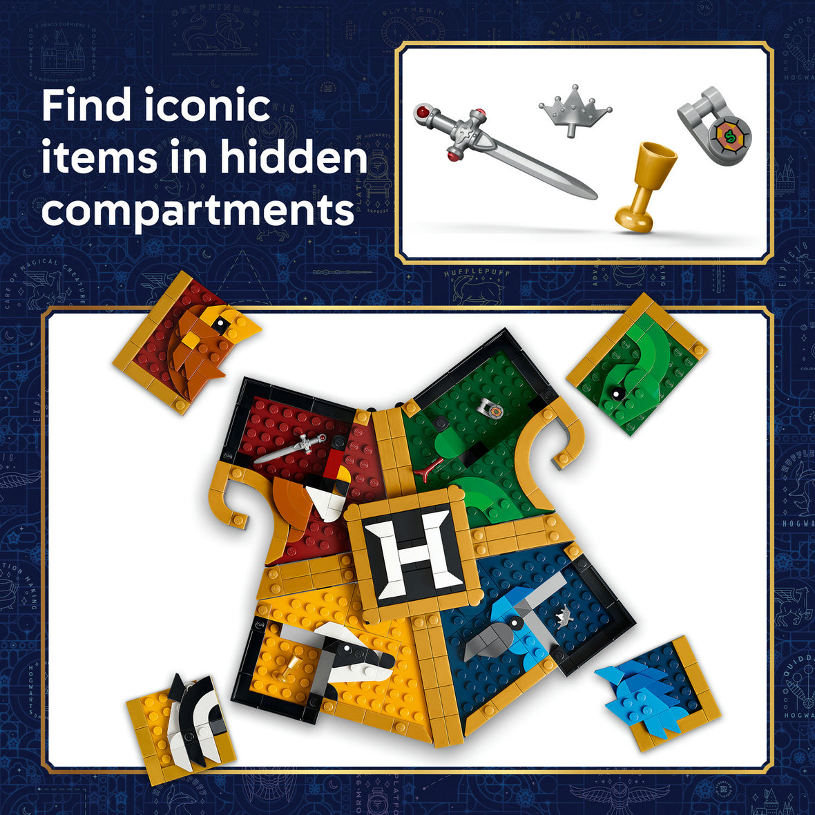 LEGO® Harry Potter™ Hogwarts™ House Crest Building Toy 76462