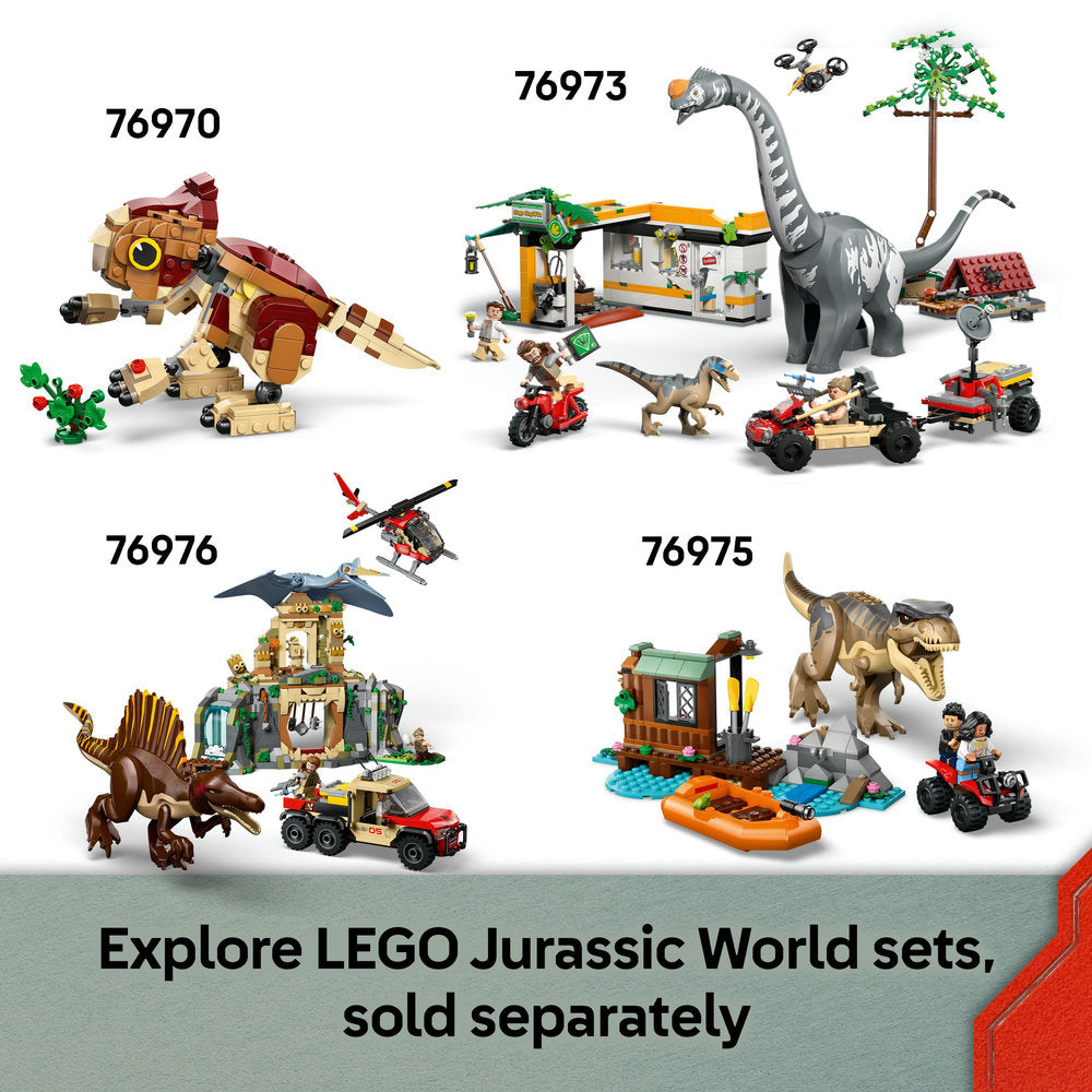 LEGO® Jurassic World Raptor Off-Road Escape Velociraptor Toy Dinosaur 76972